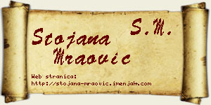 Stojana Mraović vizit kartica